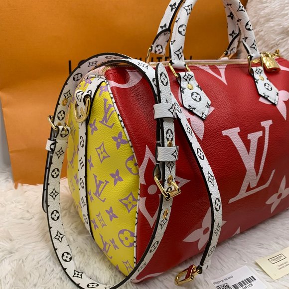 ❌SOLD❌ LOUIS VUITTON Monogram Giant red Speedy - Picture 16 of 16